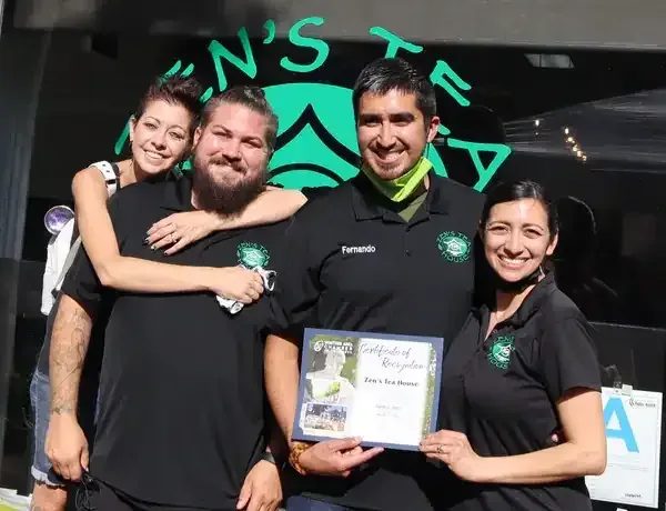 Fernando Lopez and the Zen’s Tea House team