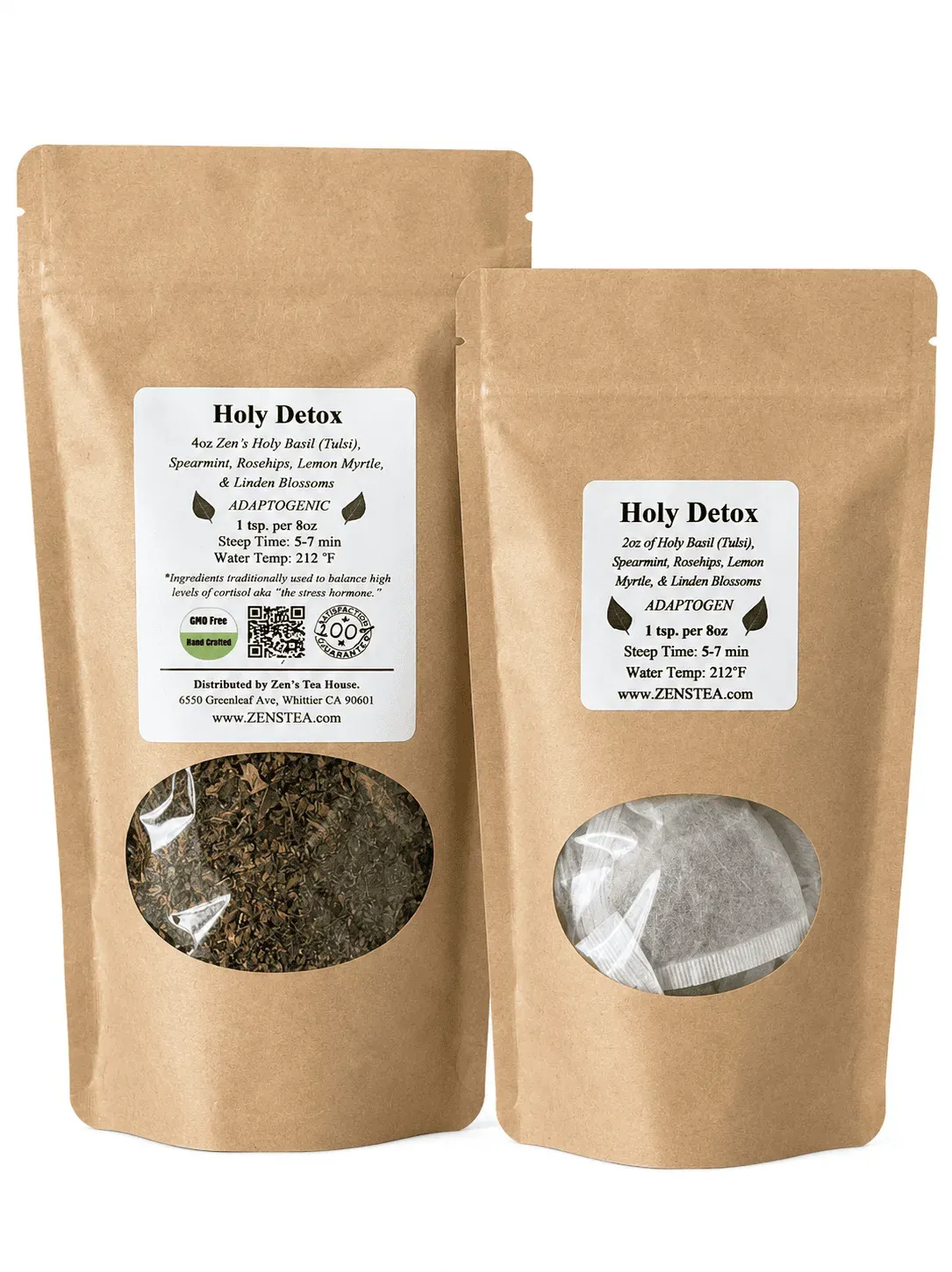 Two bags of Zen’s Holy Detox